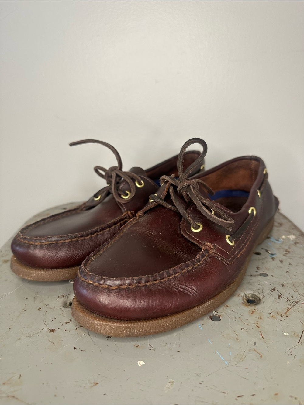 Sperry Men's Dark Brown Leather Boat Shoes